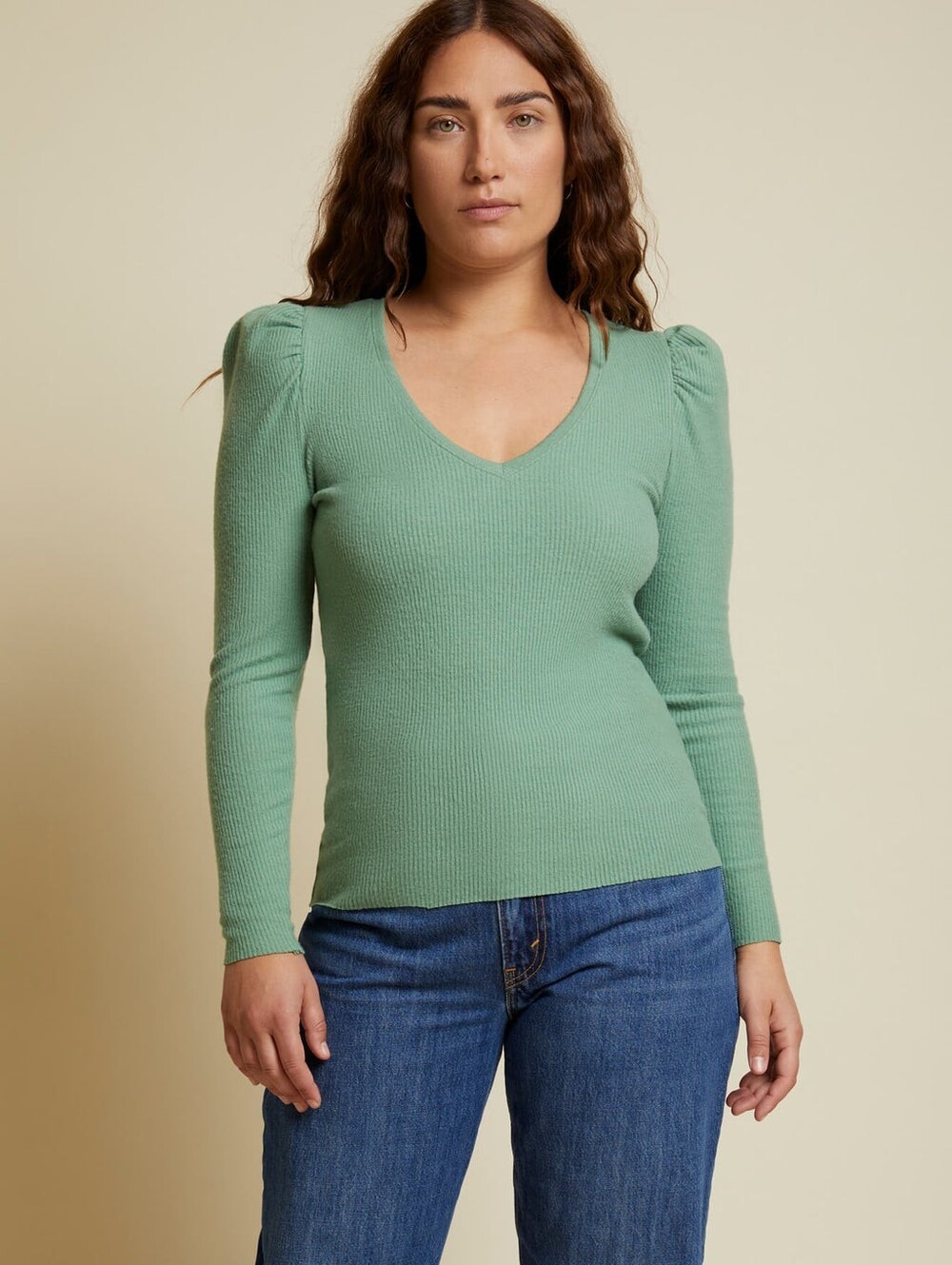 Nation LTD Peri Ribbed Top - Picture 2 of 8
